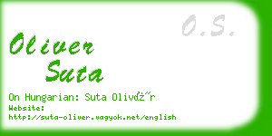 oliver suta business card